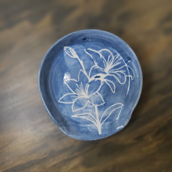Spoon Rest - Blue Lily